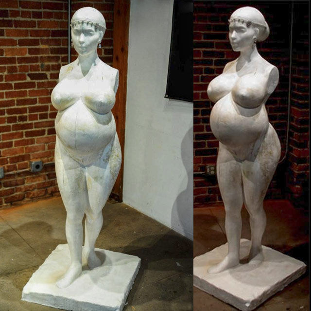 Kim Kardashian L.A. Fertility statue