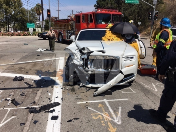 Kim Kardashian’s mom got into an accident in her Rolls-Royce