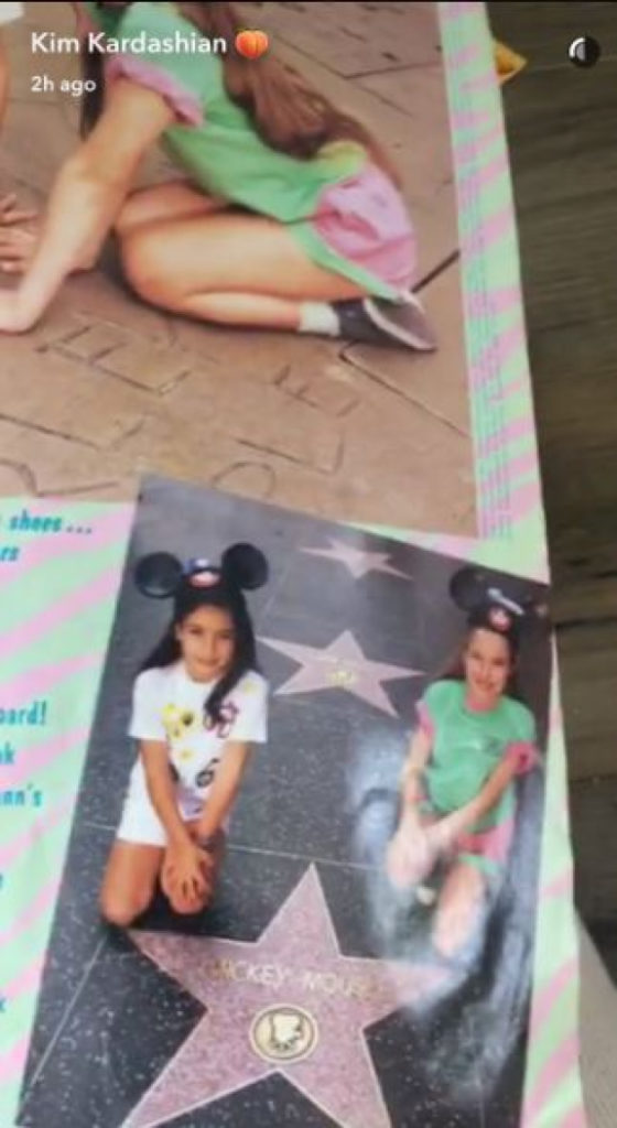 Kim Kardashian showed her photos from 1980s