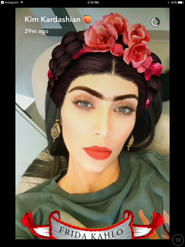 Kim Kardashian has tried Frida Kahlo’s image on