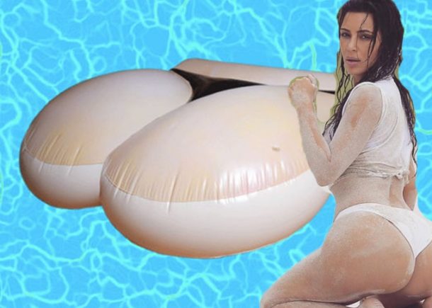 Kim Kardashian sells her air-inflated buttocks