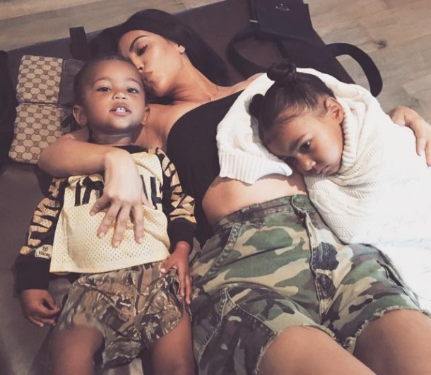 Kim Kardashian shared a touching photo with her fans