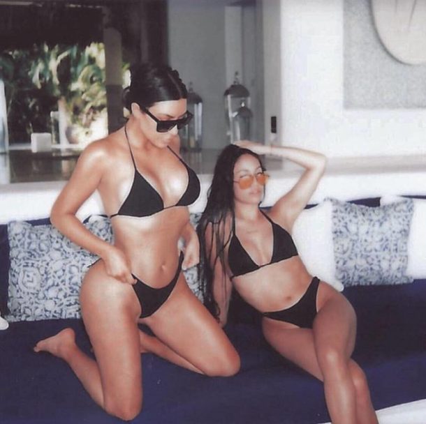 Kim Kardashian having good time with her friend Stephanie Sheppard