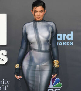 Kylie Jenner nude dress